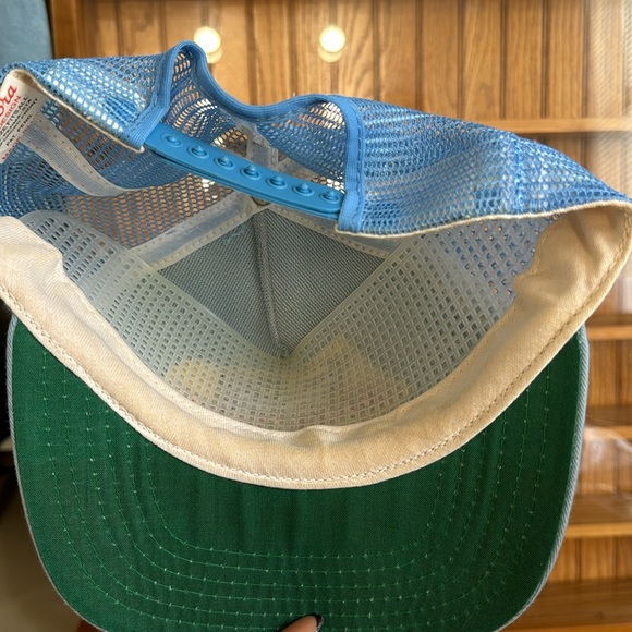 Vintage Authentic Snap-On Tools Trucker Hat Baseball Cap Baby Blue - Picture 3 of 4